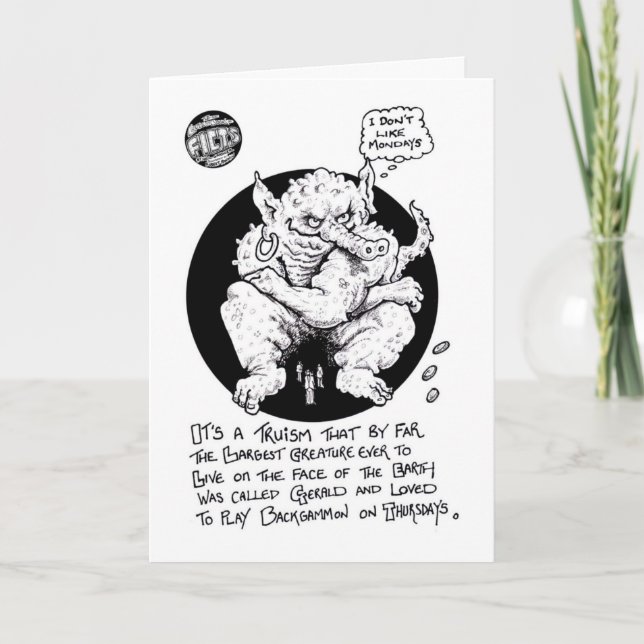 Cartão FICTS "Gerald" Birthday Card (Frente)