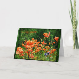 Cartão Fields of Lilies