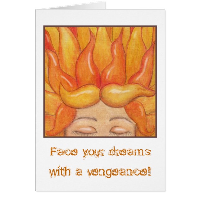 Cartão Fierce Dreamer (Frente)