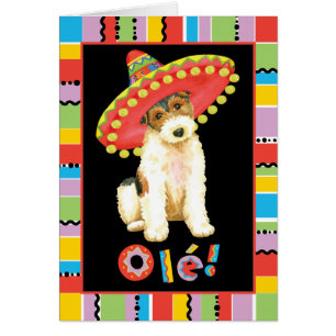 Cartão Fiesta Wire Fox Terrier Card
