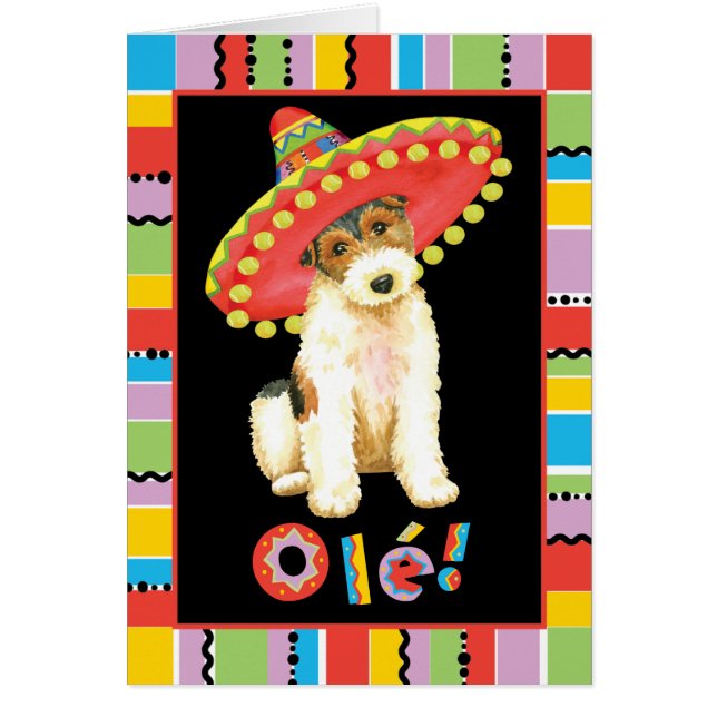 Cartão Fiesta Wire Fox Terrier Card (Frente)