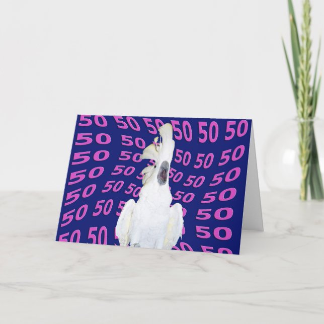 Cartão Fifty Birthday (Frente)