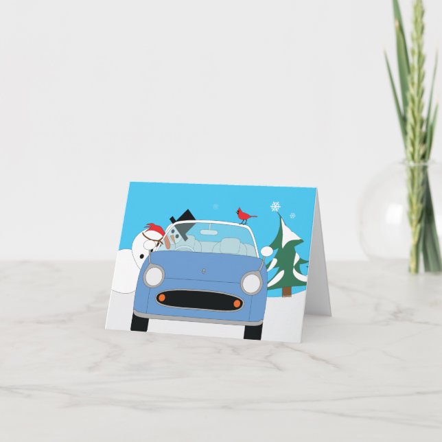 Cartão Figaro Holiday Greeting Card (Frente)