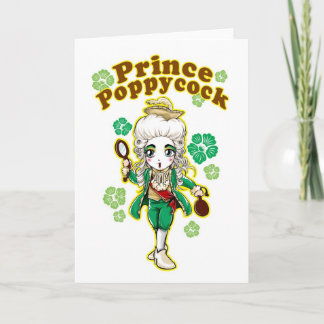 Cartão Figaro Poppycock Greeting Card