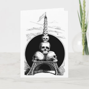 Cartão Figaro. Torre Eiffel para o cemitério