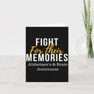 Cartão Fight for memories alzheimer's & brain