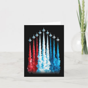 Cartão Fighter Jets American Flag Para O Dia 4 De Julho P