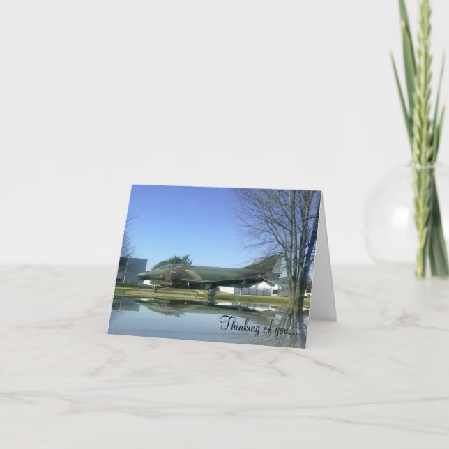 Cartão Fighter plane (F4-Phantom) Card (Frente)