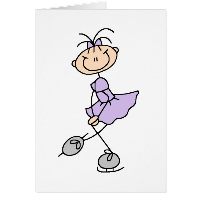 Cartão Figura camiseta e presentes do vestido do Lilac do (Frente)