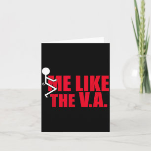 Cartão Figura de Pau Foda-me Como o Va Engraçado Veterano