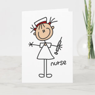 Cartão Figura do Nurse Stick