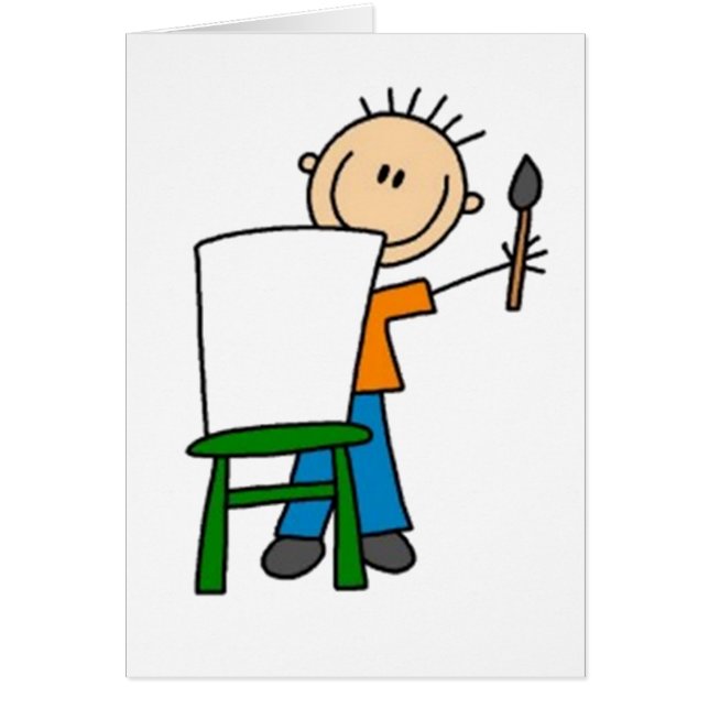 Cartão Figura do Pintura (Frente)