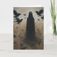 Figura misteriosa em preto com o Dia das Bruxas
