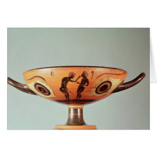 Cartão Figura preta kylix, c.580-525 BC