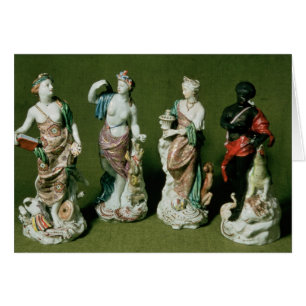 Cartão Figuras da porcelana de Plymouth dos quatro