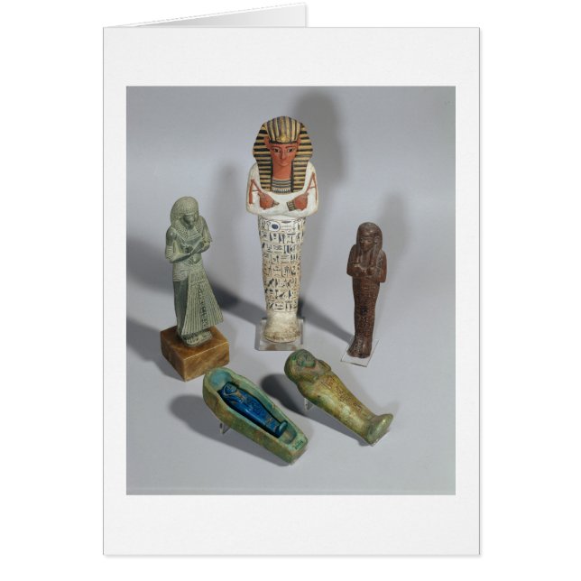 Cartão Figuras de Ushabti (Frente)