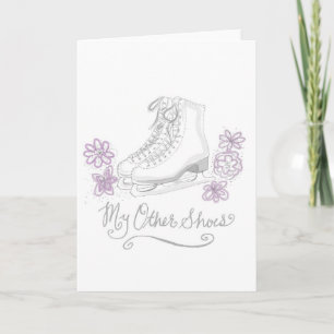 Cartão Figure Ice skating Birthday Greeting Card