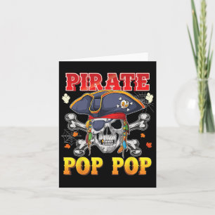 Cartão Figurino de Halloween Pirate Pop-pop