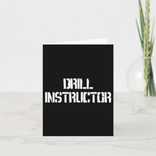 Cartão Figurino do Camp de Inicialização do Instrutor de