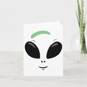 Cartão Figurino do Dia das Bruxas na Alienígena Verde