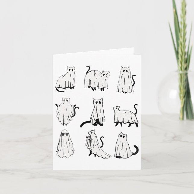 Cartão Figurinos de roupas de Dia de as Bruxas engraçado  (Frente)