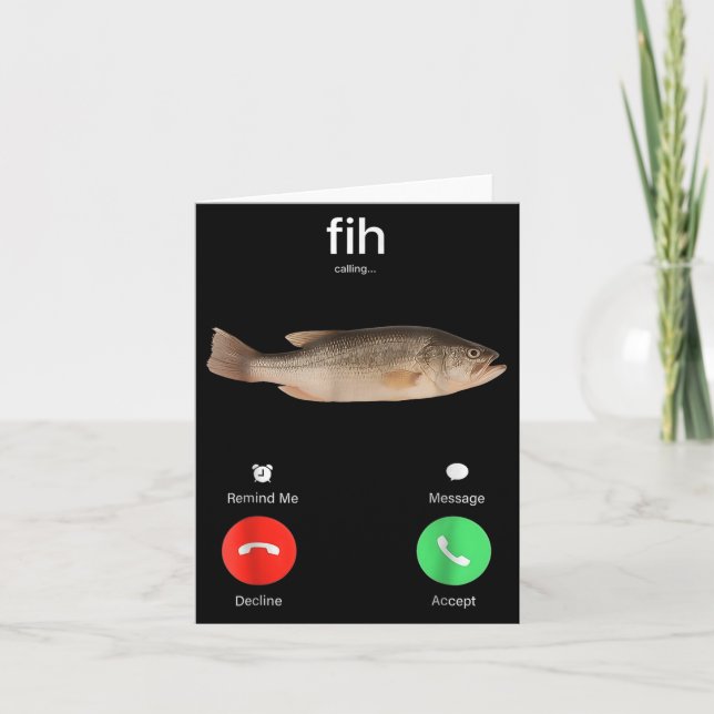 Cartão Fih Ligando Me Lembre Mensagem Recusar Aceitar Tel (Frente)