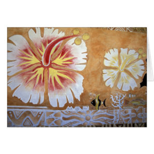 Cartão Fiji, arte mural.