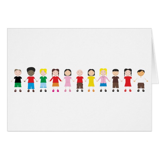 Cartão Fila Infantil (Frente Horizontal)