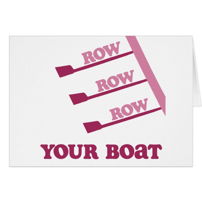 Cartão Fileira da fileira da fileira de RowChick seu (Frente Horizontal)