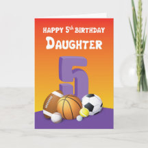 Filha 5 Birthday Sports Balls