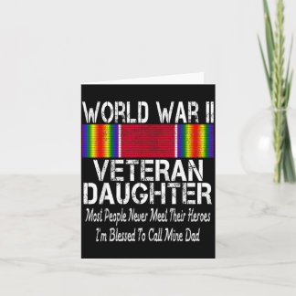 Cartão Filha de Veterano da Segunda Guerra Mundial - Vete