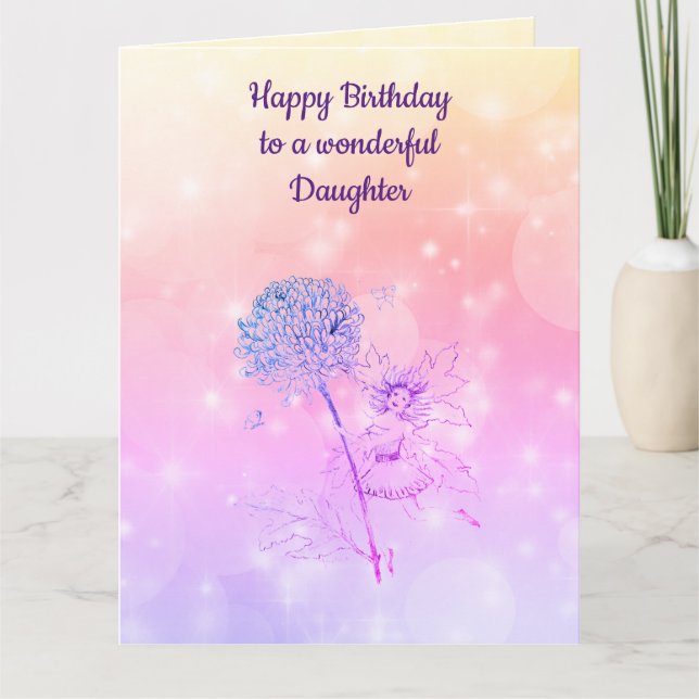 Cartão Filha do feliz aniversario (Frente)