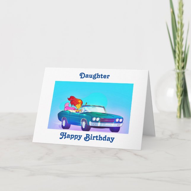 CARTÃO "FILHA" FELIZ **18º** ANIVERSÁRIO** (Frente)