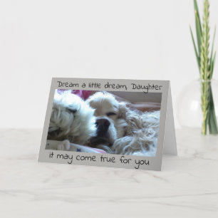 CARTÃO *FILHA* FORMANDO SONHA E PODE SE TORNAR VERDADEIRO