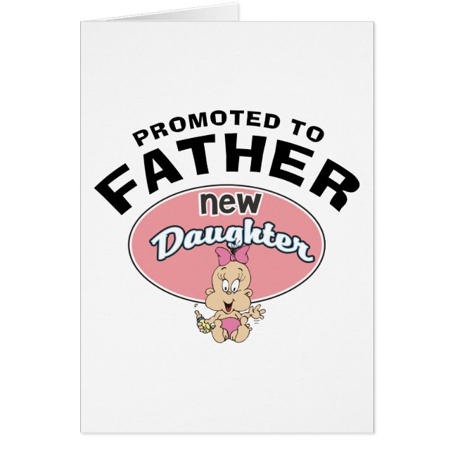 Cartão Filha nova do pai novo (Frente)