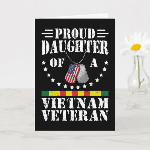 Cartão Filha Orgulhosa De Um Veterano Do Vietnã Presente