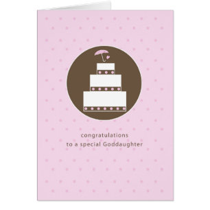 Cartão Filha, Parabéns de Bolo Chá de panela