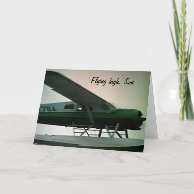 CARTÃO FILHO ALTO VOADOR DE GRADUAÇÃO DO FILHO (Frente)