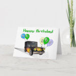 Cartão Filho aniversário de 40 anos<br><div class="desc">Deseje a um filho especial um aniversário de 40 anos feliz com este cartão temático de carro antigo.</div>