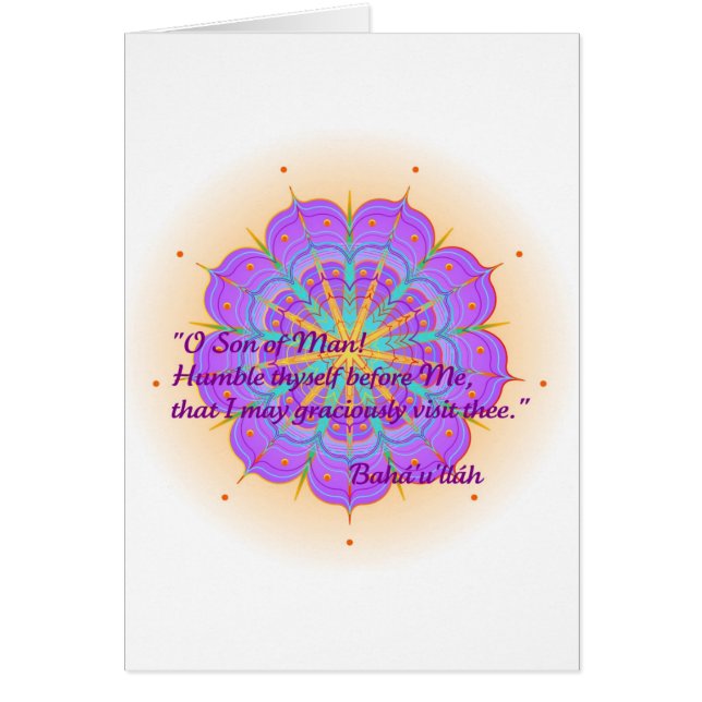 Cartão Filho de O do homem! (Frente)