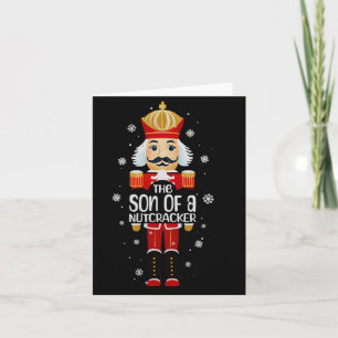 Cartão Filho De Um Esquilo De Natal Engraçado Família Cor