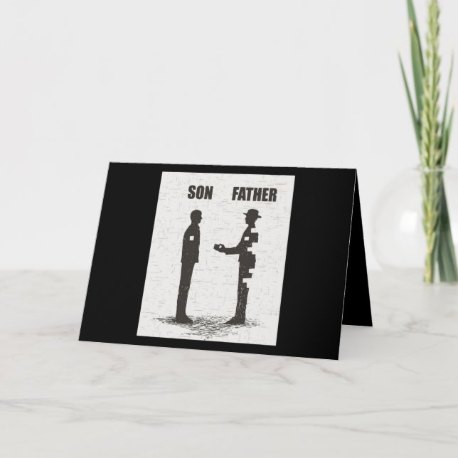 Cartão Filho E Pai (Frente)