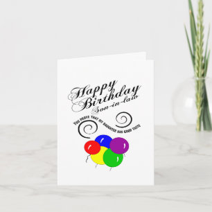 Cartão Filho engraçado no aniversário da lei