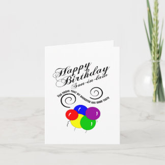 Cartão Filho engraçado no aniversário da lei