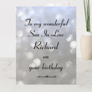 Cartão Filho Personalizado Em Direito Aniversário