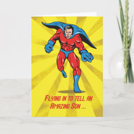 Cartão Filho, Super Herói Capaz 8º Aniversário