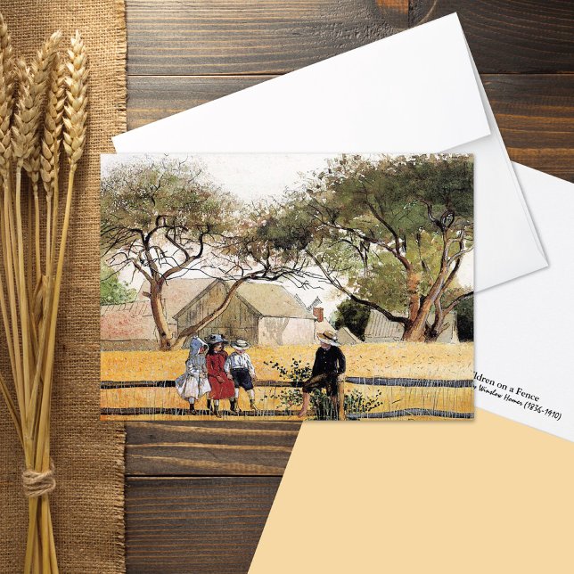 Cartão Filhos em uma placa de aviso de casa Winslow na ce (Criador carregado)