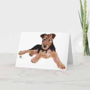 Cartão Filhote de Airedale, Lakeland, Welsh Terrier