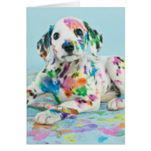 Cartão Filhote de cachorro Dalmatian