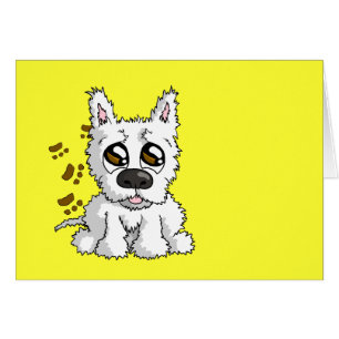 Cartão Filhote de cachorro desarrumado